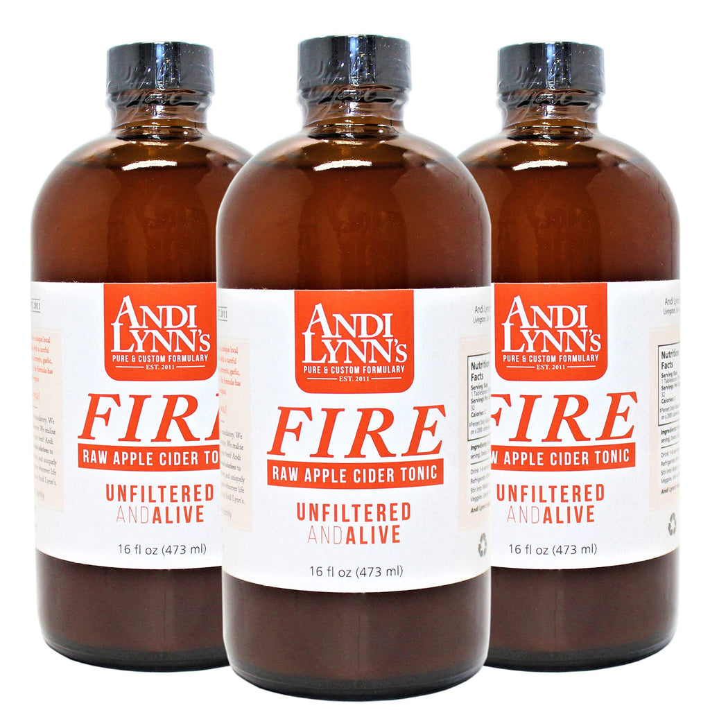 Andi Lynn's Fire Cider Raw Apple Cider Tonic for Digestive and Immune Health (8 oz)