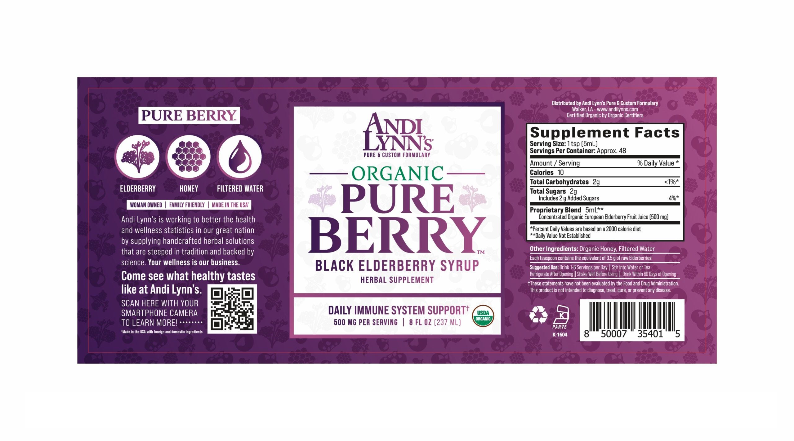 Andi Lynn's Pure Elderberry Syrup