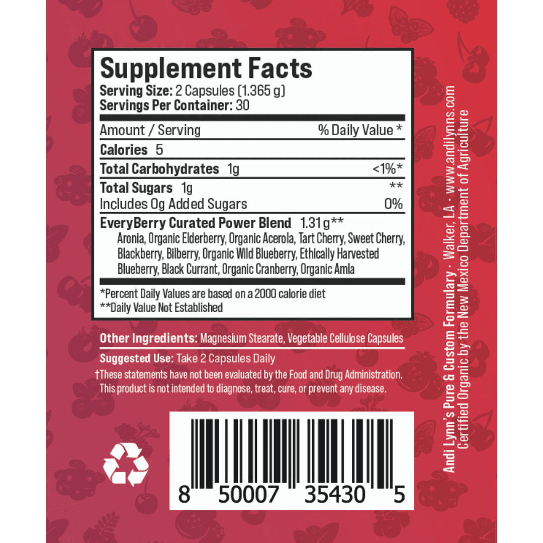 EveryBerry Power Blend of Botanical Superfruits 60ct