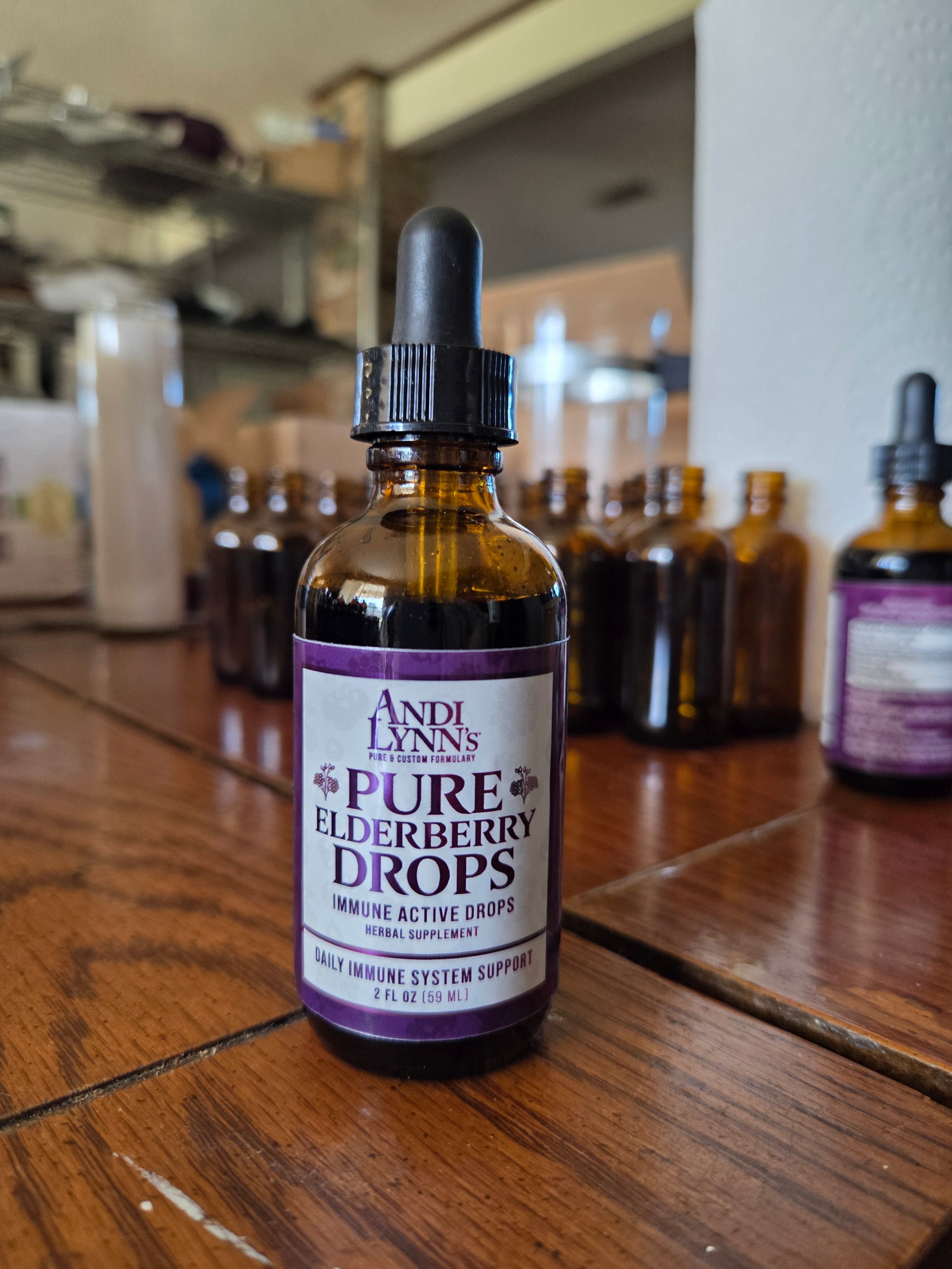 Pure Elderberry Drops 2oz Black Elderberry Tincture